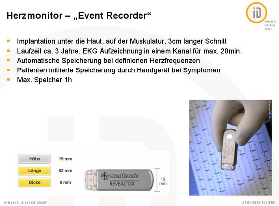 Herzmonitor - Immanuel Herzzentrum Brandenburg in Bernau bei Berlin