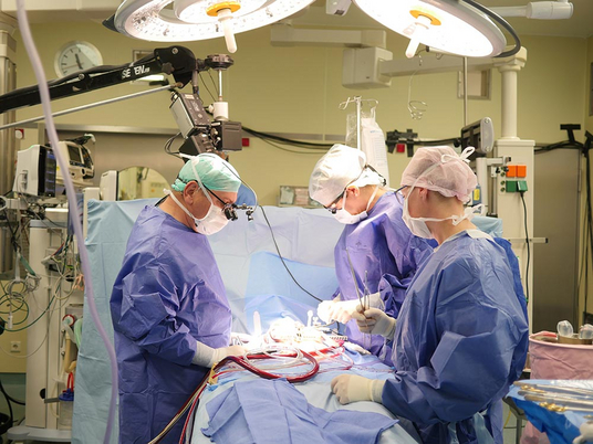 Das Team der Herzchirurgie repariert eine undichte Herzklappe.